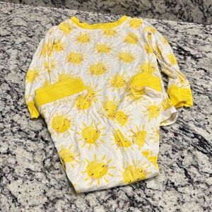 Little Sleepies Bright Yellow Sunburst Pajama Top